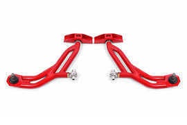 BMR 10-14 Ford Mustang Adj. Lower A-Arms w/ Delrin/Rod End / 19mm Tall Ball Joint - Red