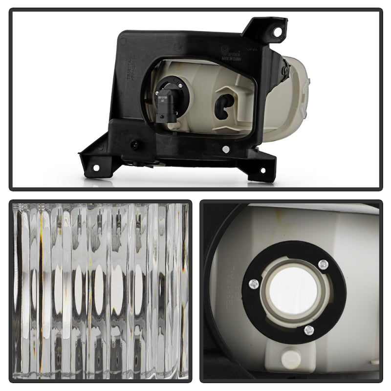 Spyder 00-06 Toyota Tundra (w/ Steel Bumper Only) OEM Fog Lights w/ Switch- Clear (FL-CL-TTU00-C)