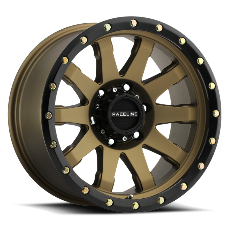 Raceline 934BZ Clutch 17x9in / 8x165.1 BP / -12mm Offset / 130.81mm Bore - Bronze Wheel