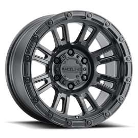 Raceline 956B Compass 17x8.5in / 6x120 BP / 0mm Offset / 67.1mm Bore - Satin Black Wheel