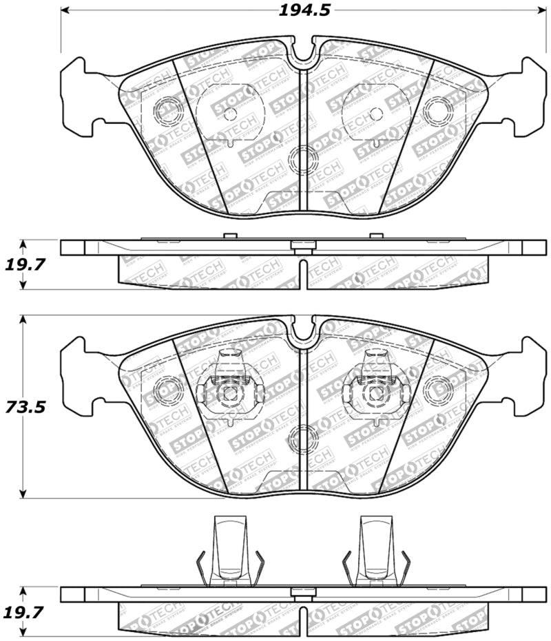 StopTech Street Touring Brake Pads