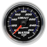 Autometer Cobalt 52mm 100-260 Deg F Electronic Water Temp Gauge