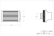 Load image into Gallery viewer, Aeromotive In-Line Fuel Filter 40-M Stainless Mesh Element ORB-10 Port (Bright-Dip Black) 2in. OD