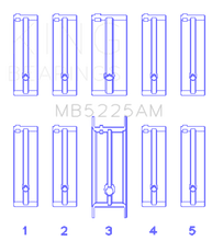 Load image into Gallery viewer, King Engine Bearings Mazda 626 F8 (Size STD) Main Bearing Set