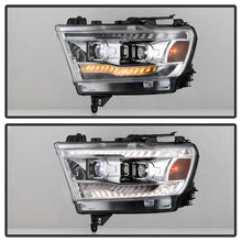Load image into Gallery viewer, Spyder Dodge Ram 19-20 Halogen Model Only Projector Headlights Chrome PRO-YD-DR19HALAP-SEQ-C