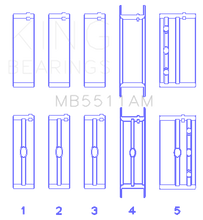Load image into Gallery viewer, King Engine Bearings GM V8 OHV 16 Valve (Size STD) Main Bearing Set