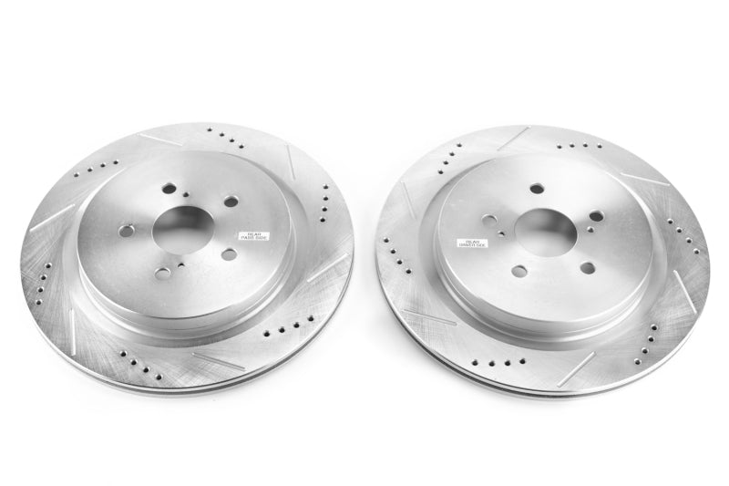 Power Stop 16-19 Lexus RX350 Rear Evolution Drilled & Slotted Rotors - Pair