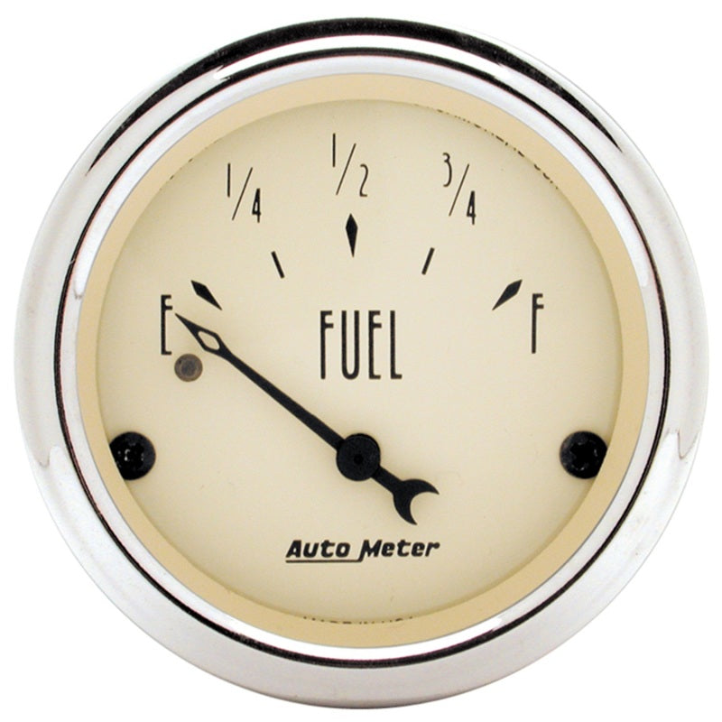 Autometer 2-1/16 inch Antique Beige Fuel Level Gauge