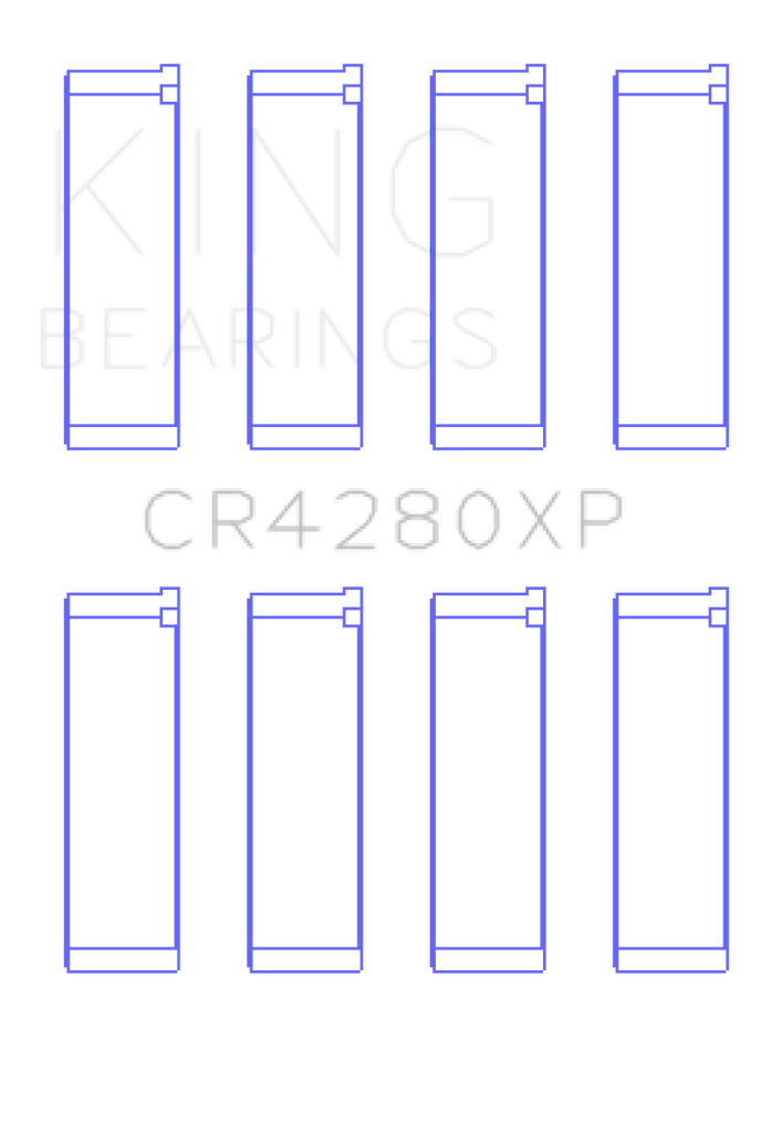 King Engine Bearings Subaru WRX/STi EJ20/EJ22/EJ25 48mm Rod (Size +0.5) Performance Rod Bearing Set