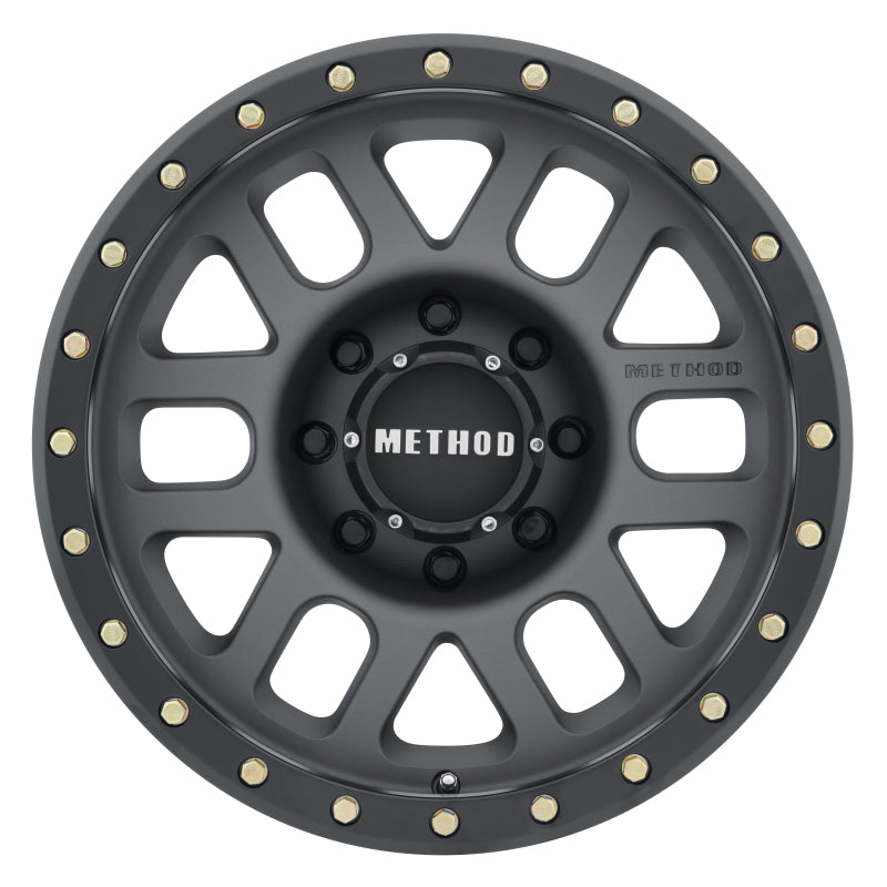 Method MR309 Grid 18x9 +18mm Offset 8x6.5 130.81mm CB Titanium/Black Street Loc Wheel