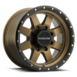 Raceline 935BZ Defender 17x9in / 5x127 BP / -12mm Offset / 83.82mm Bore - Bronze Wheel