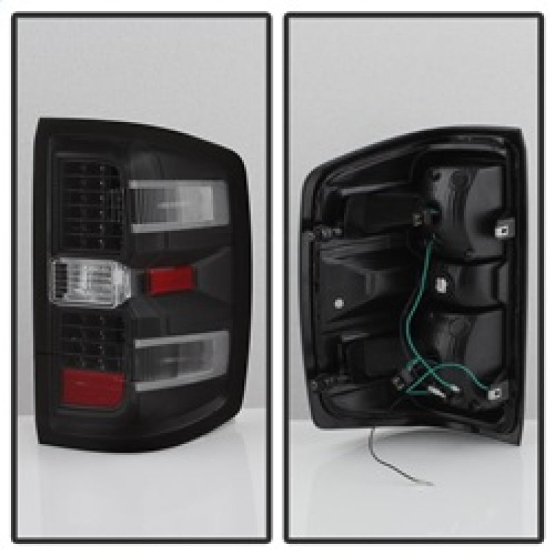 xTune Chevy 1500 14-16 / Silverado 2500HD/3500HD LED Tail Lights - Black ALT-JH-CS14-LED-BK