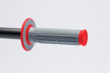 Load image into Gallery viewer, Renthal MX Dual Compound Grips Tapered 1/2 Waffle - Grey/ Red