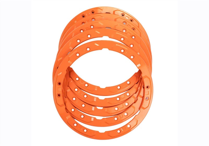 Ford Racing 2021+ Ford Bronco Functional Bead Lock Ring Kit - Orange