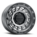 Raceline 957GB Halo 17x9in / 8x170 BP / -12mm Offset / 130.81mm Bore - Gunmetal & Black Lip Wheel