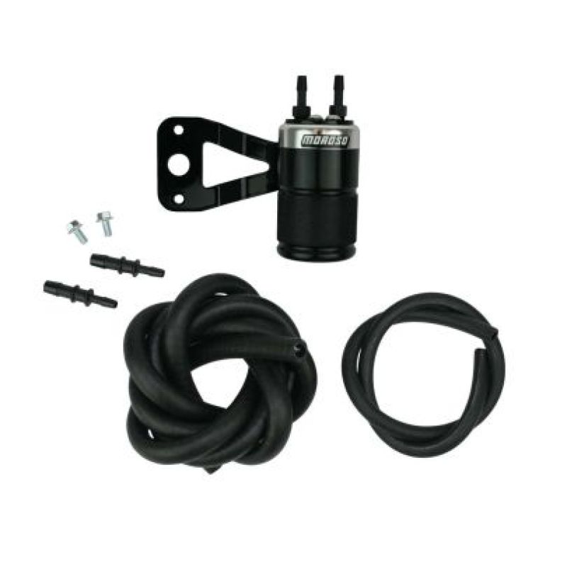 Moroso Harley-Davidson 88-16 Evo Twin Cam Sportster Air Oil Separator - Black & Polished