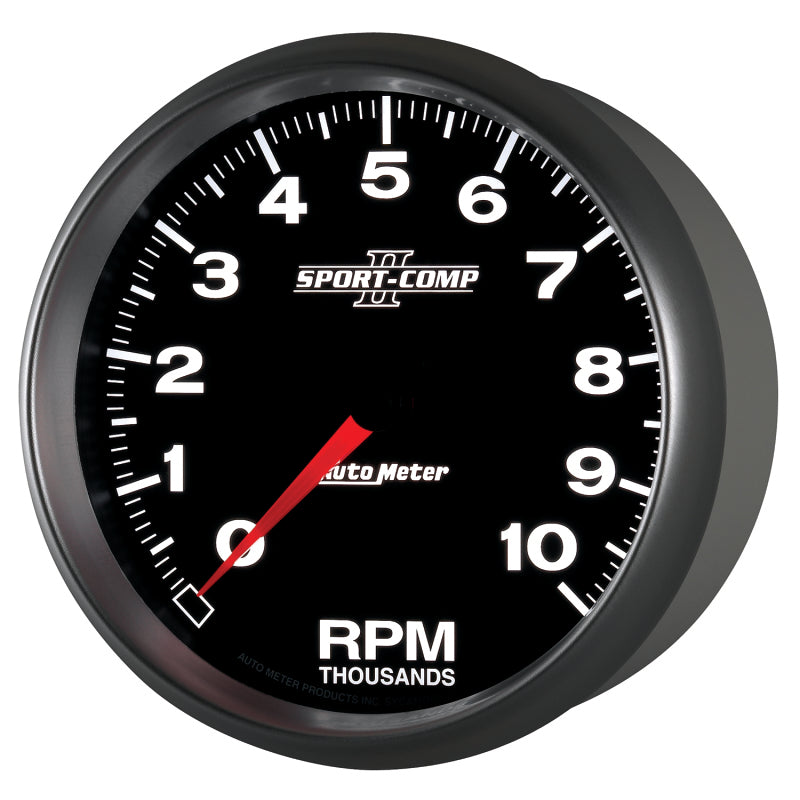 Autometer Sport-Comp II 5 inch 0-10000 RPM In Dash Tachometer