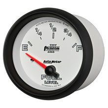 Load image into Gallery viewer, AutoMeter Gauge Fuel Level 2-5/8in. 0 Ohm(e) to 90 Ohm(f) Elec Phantom II