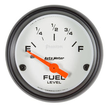 Load image into Gallery viewer, Autometer Phantom Gauge Fuel Level 2 1/16in 73e To 10f(Aftermarket Linear) Elec Phantom