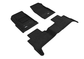 3D MAXpider 15-22 GMC Canyon Crew Cab Elegant 1st 2nd Row - Floor Mat Set (Black)