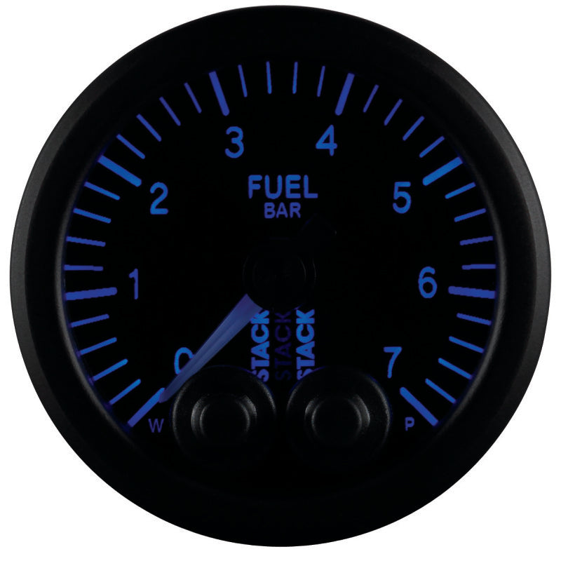 Autometer Stack 52mm 0-7 Bar M10 Male Pro-Control Fuel Pressure Gauge - Black