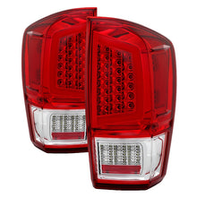 Load image into Gallery viewer, xTune 16-18 Toyota Tacoma Light Bar LED Tail Lights - Chrome (ALT-JH-TTA16-LBLED-C)