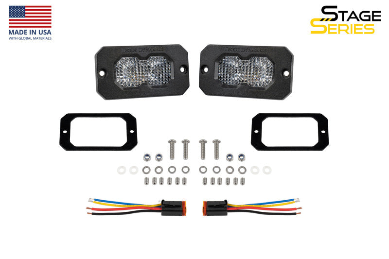 Diode Dynamics C2R White Flood Flush Mount LED Pod (Pair)