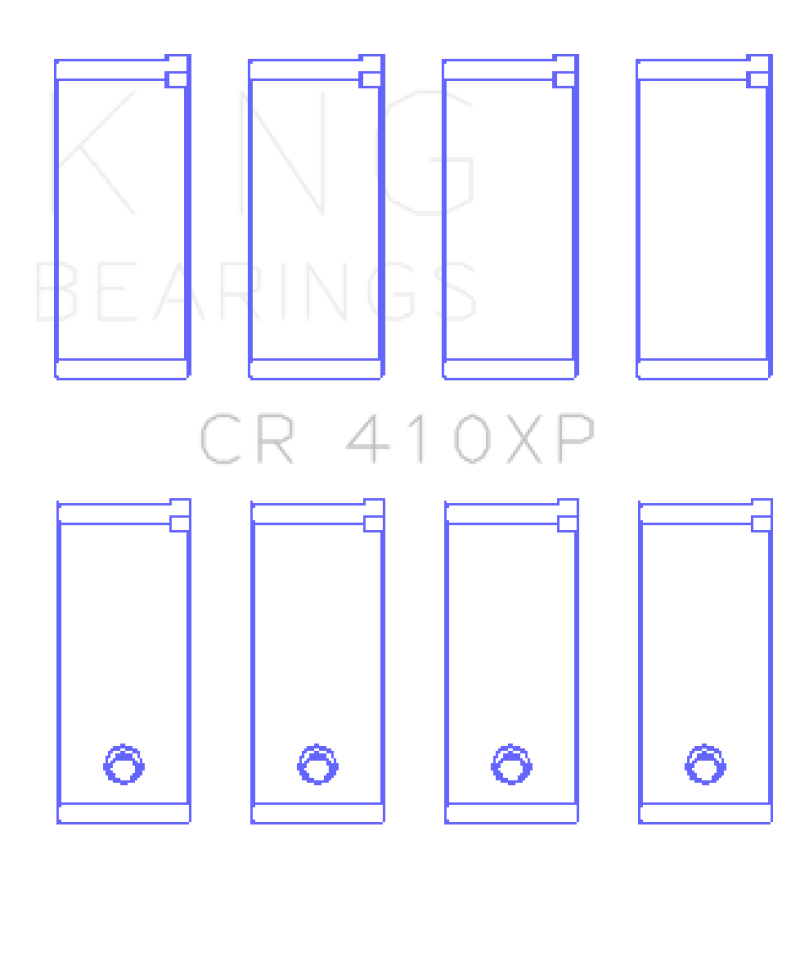 King Engine Bearings Ford Lotus 1.5L / 1.6L OHV (Size STD) Performance Rod Bearing Set