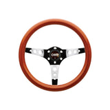 OMP Mugello Wooden Steering Wheel 350mm Handgrip Oval25X23mm