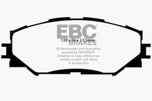 Load image into Gallery viewer, EBC 10-12 Lexus HS250h 2.4 Hybrid Yellowstuff Front Brake Pads