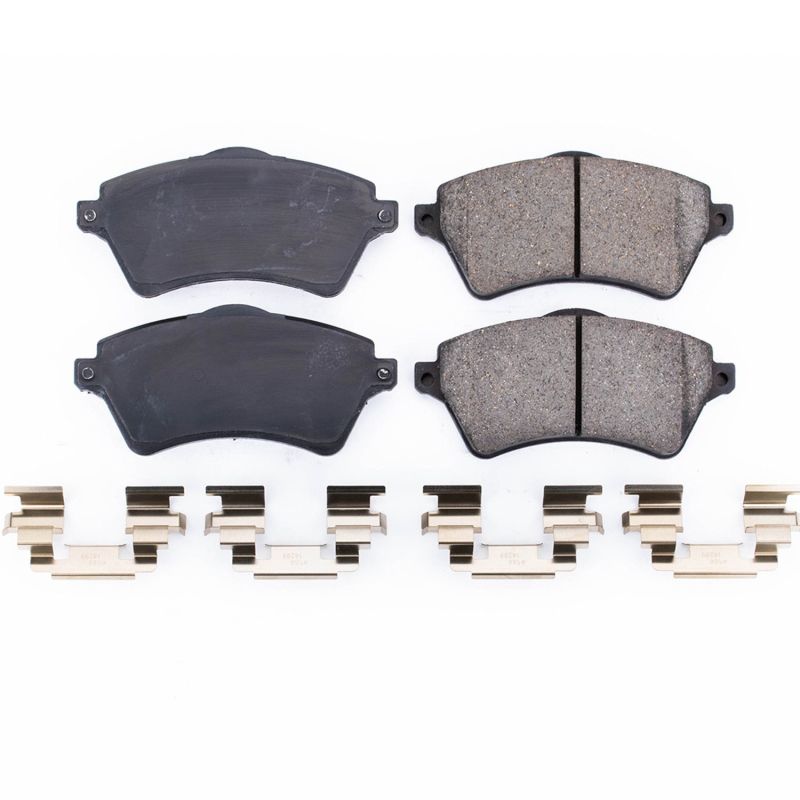 Power Stop 02-05 Land Rover Freelander Front Z17 Evo Ceramic Brake Pad w/Hardware