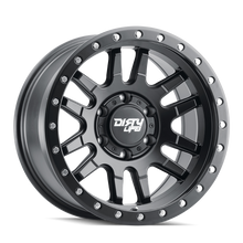 Load image into Gallery viewer, Dirty Life 9309 Canyon Pro 17x9/6x139.7 BP/-12mm Offset/106mm Hub Matte Black Wheel - Beadlock