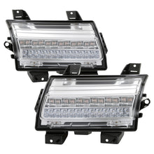 Load image into Gallery viewer, Spyder Jeep Wrangler 2018-2019 (Halogen Model Only) LED Front Bumper Lights - Seq. Signal - Chrome