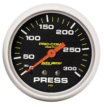 Load image into Gallery viewer, AutoMeter Gauge Pressure 2-5/8in. 300PSI Liquid Filled Mech Pro-Comp