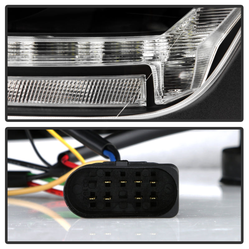 Spyder 13-19 Peterbilt 579 Driver Side Projector Headlights - Black (PRO-YD-PB57914-SEQ-L-BK)