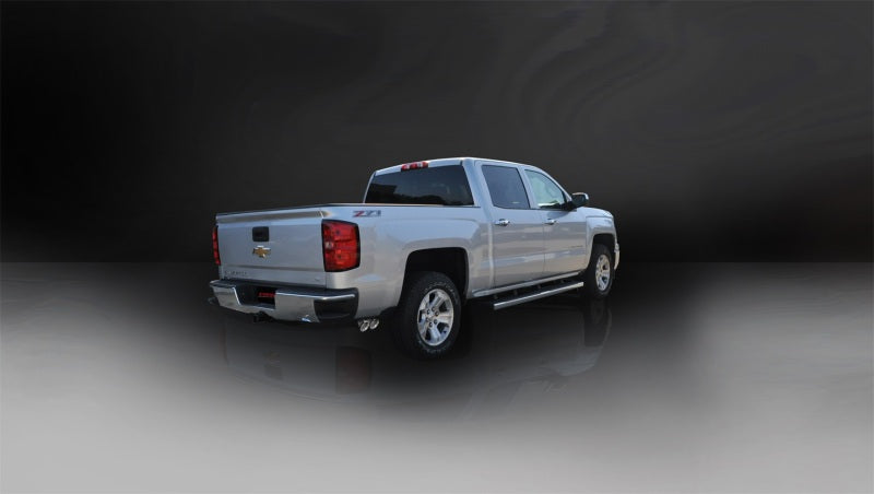 Corsa 14-19 GMC Sierra/Chevy Silv 1500 Reg. Cab/Std. Bed 5.3L V8 Polished  Single Side CBExhaust