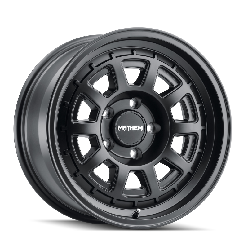 Mayhem 8303 Voyager 17x8 / 5x114.3 BP / 38mm Offset / 72.6mm Hub Matte Black Wheel