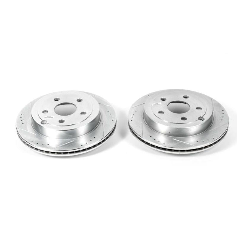 Power Stop 08-09 Pontiac G8 Rear Evolution Drilled & Slotted Rotors - Pair