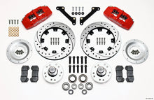 Load image into Gallery viewer, Wilwood Dynapro 6 Front Hub Kit 12.19in Drilled Red 79-81 Camaro