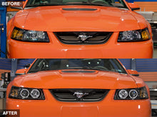 Load image into Gallery viewer, Raxiom 99-04 Ford Mustang Dual LED Halo Projector Headlights- Black Housing (Clear Lens)