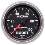 Autometer 2-1/16in 0-100 PSI Mechanical Boost Gauge