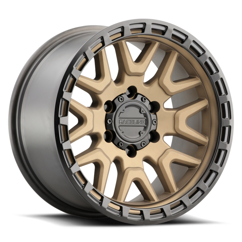 Raceline 953BZ Krank 17x8.5in / 5x150 BP / 0mm Offset / 110.3mm Bore - Bronze Wheel