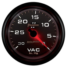 Load image into Gallery viewer, AutoMeter Gauge Vacuum 2-5/8in. 30Inhg Mechanical Phantom II