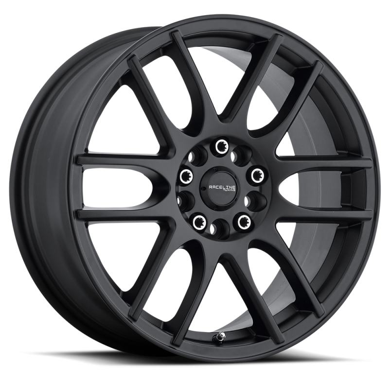 Raceline 141B Mystique 18x7.5in / 5x110/5x114.3 BP / 42mm Offset / 72.62mm Bore - Satin Black Wheel