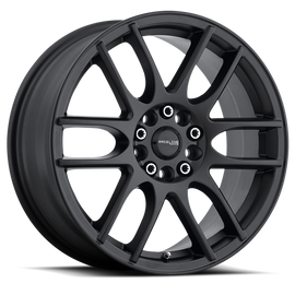 Raceline 141B Mystique 16x7in / 5x112/5x120 BP / 40mm Offset / 74.1mm Bore - Satin Black Wheel