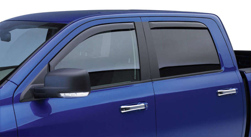 EGR 2019 Dodge Ram 1500 Crew Cab SlimLine In-Channel Window Visors Set of 4 - Dark Smoke