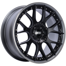 Load image into Gallery viewer, BBS CH-RII 21x9.5 5x112 ET33 Satin Black Center Platinum Lip SS Rim Prot Wheel PFS Req w/MS Etching