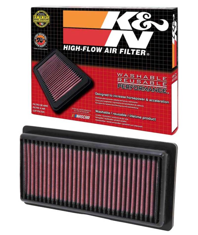 K&N Replacement Panel Air Filter 12-14 Nissan Versa 1.6L 1.031in H x 9.125in OS L x 4in OS W