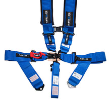 Load image into Gallery viewer, NRG SFI 16.1 5PT 3in. Padded Seat Belt Harness / Latch Link - Blue