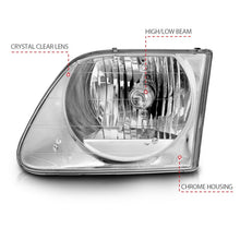 Load image into Gallery viewer, ANZO 1997-2003 Ford F-150 Crystal Headlights Chrome